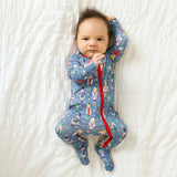 Macaron + Me Blue Nutcracker Footie