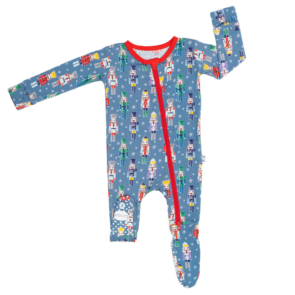 Macaron + Me Blue Nutcracker Footie