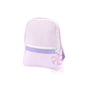 Mint Seersucker Backpack (Toddler)