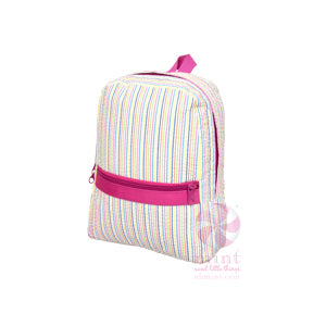 Mint Seersucker Backpack (Toddler)