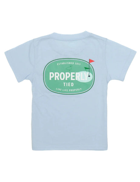 Properly Tied S/S Periwinkle The Links Graphic Tee