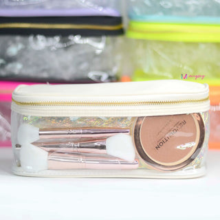Clear Cosmetic Train Case