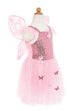 5/7 Great Pretenders Pink Sequin Butterfly Dress with Wings Costume