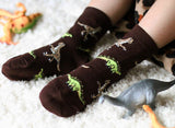 Dinosaur Pattern Crew Socks - 1113
