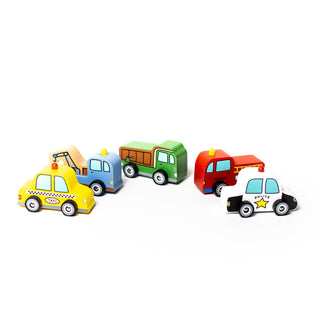 Mini Wooden Pull Back Train