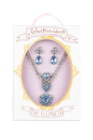 The Marilyn - Blue/Silver 4Pc Chunky Jewelry Set