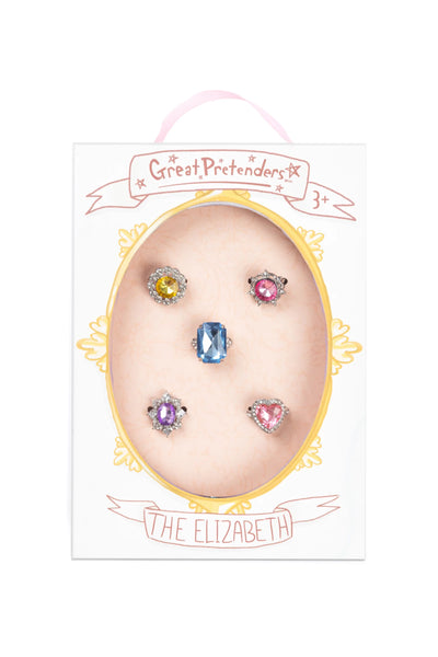 The Elizabeth - 5Pc Chunky Gemstone Ring Set