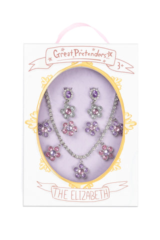 The Audrey - Pink/Pearl 5Pc Chunky Jewelry Set
