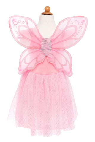 5/7 Great Pretenders Pink Sequin Butterfly Dress with Wings Costume