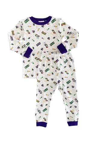 Nite Nite Mardi Gras NOLA 2pc Pajamas