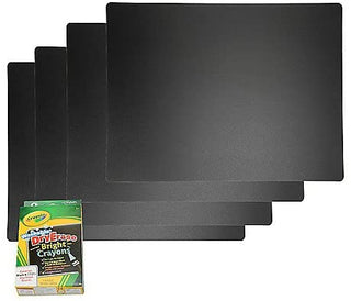 4Pk Reversible Chalkboard Placemat Set & Dry Erase Crayons