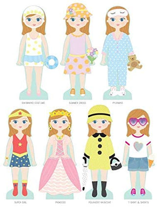 Wooden Magnetic Dress Up Doll - Elsie