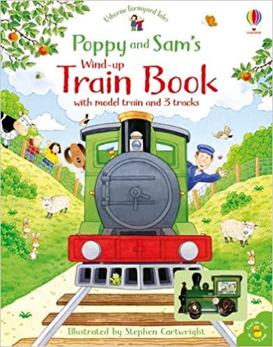 Poppy & Sam's Wind Up Train Book - With Model Train and 3 Tracks