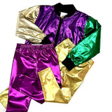 Belle Cher Mardi Gras Metallic Lame Jacket