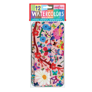 Eeboo 12 Watercolors & Brush