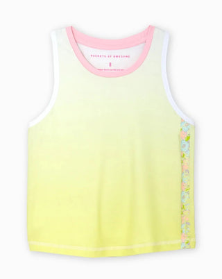 Rockets of Awesome Flower Active Tank - Highlighter