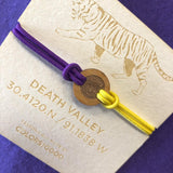 Colors for Good Purple/Gold Adjustable Tiger Bracelet