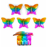 Rainbow Butterfly Hair Claw
