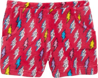 Candy Pink Plush Shorts - Lightning