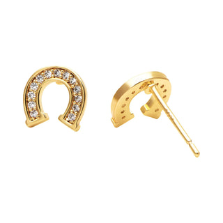 Kinny Horseshoe Gold Earrings