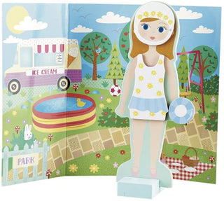 Wooden Magnetic Dress Up Doll - Elsie