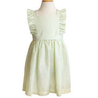 Edith Dress - Sprout Seersucke