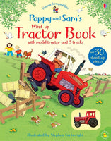 Usborne Wind up Tractor Busy Book with Model Tractor and 3 Tracks