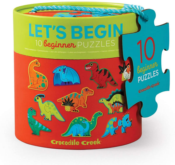 10-2Pc Let's Begin Dinosaurs Puzzle