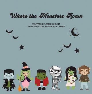 Lucy's Room Where the Monsters Roam Halloween Board Book