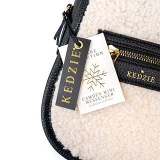 Kedzie Camden Faux Sherpa Mini Messenger Bag