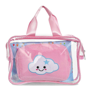 Cheerful Clouds Cosmetic Bag Trio