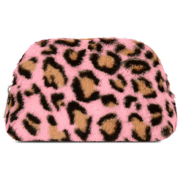 Iscream Lush Leopard Oval Cosmetic Bag