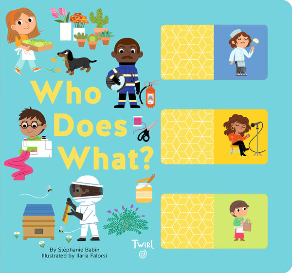 Who Does What?: A Slide-and-Learn Book