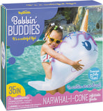Narwhal -I-Cone Bobbin' Buddies Pool Float