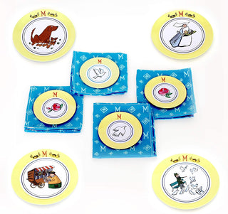 24Pc Madeline Tin Tea Set