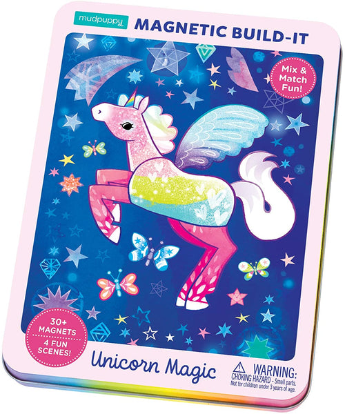 Mudpuppy Unicorn Magic Magnetic Build It