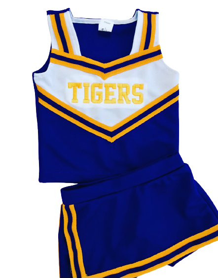 Purple/Gold Tigers Cheer 2Pc Uniform