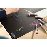 4Pk Reversible Chalkboard Placemat Set & Dry Erase Crayons
