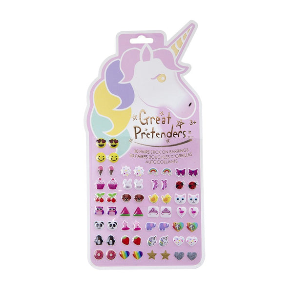 Great Pretenders 30 Pairs Unicorn Sticker Earrings