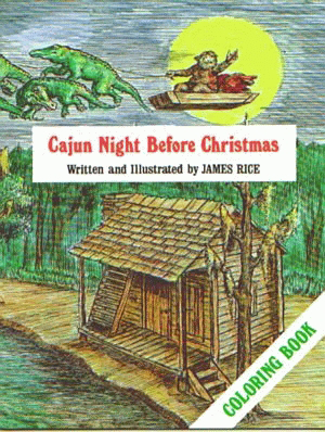 Cajun Night Before Christmas Coloring Book