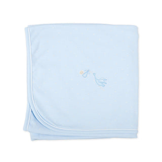Magnolia Baby Worth the Wait Stork Receiving Blanket