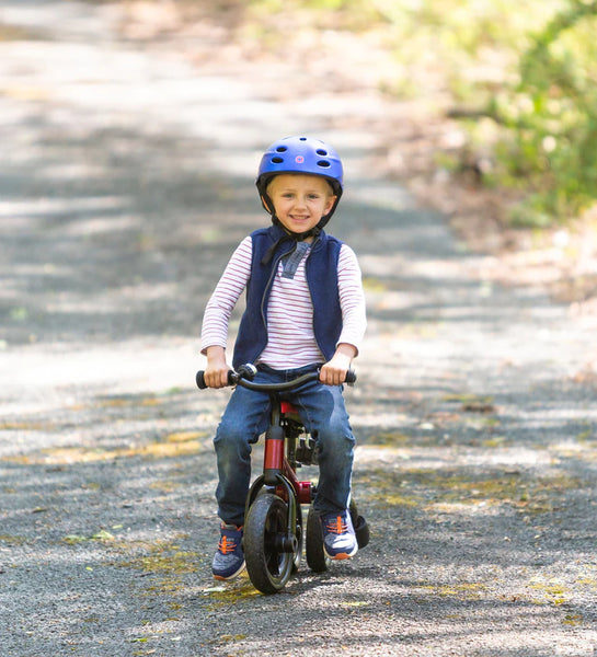 Joyano 5-in-1 Foldable Kids Tricycle - Convertible Push Bike & Balance Bike For Toddlers 2-8 Years (Red)