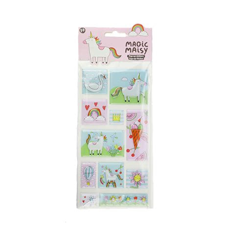 Magic Puffy Glitter Unicorn Stickers
