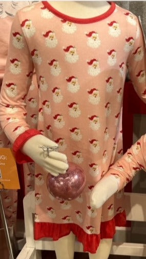 Jane Marie Here Comes Santa Pink Jammie Gown