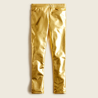 Gold Me Me Metallic Mardi Gras Leggings