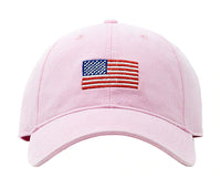 Harding Lane Baseball Hat Flag on Light Pink