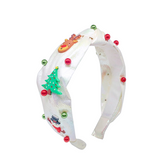 Bari Lynn Knotted Headband  - Christmas