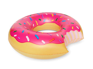 Pink Frosted Donut Pool Float