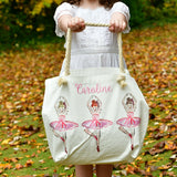 Over the Moon Gift Ballerina Canvas Tote