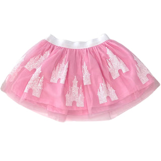 Pink Castle Sequin Tutu Skirt